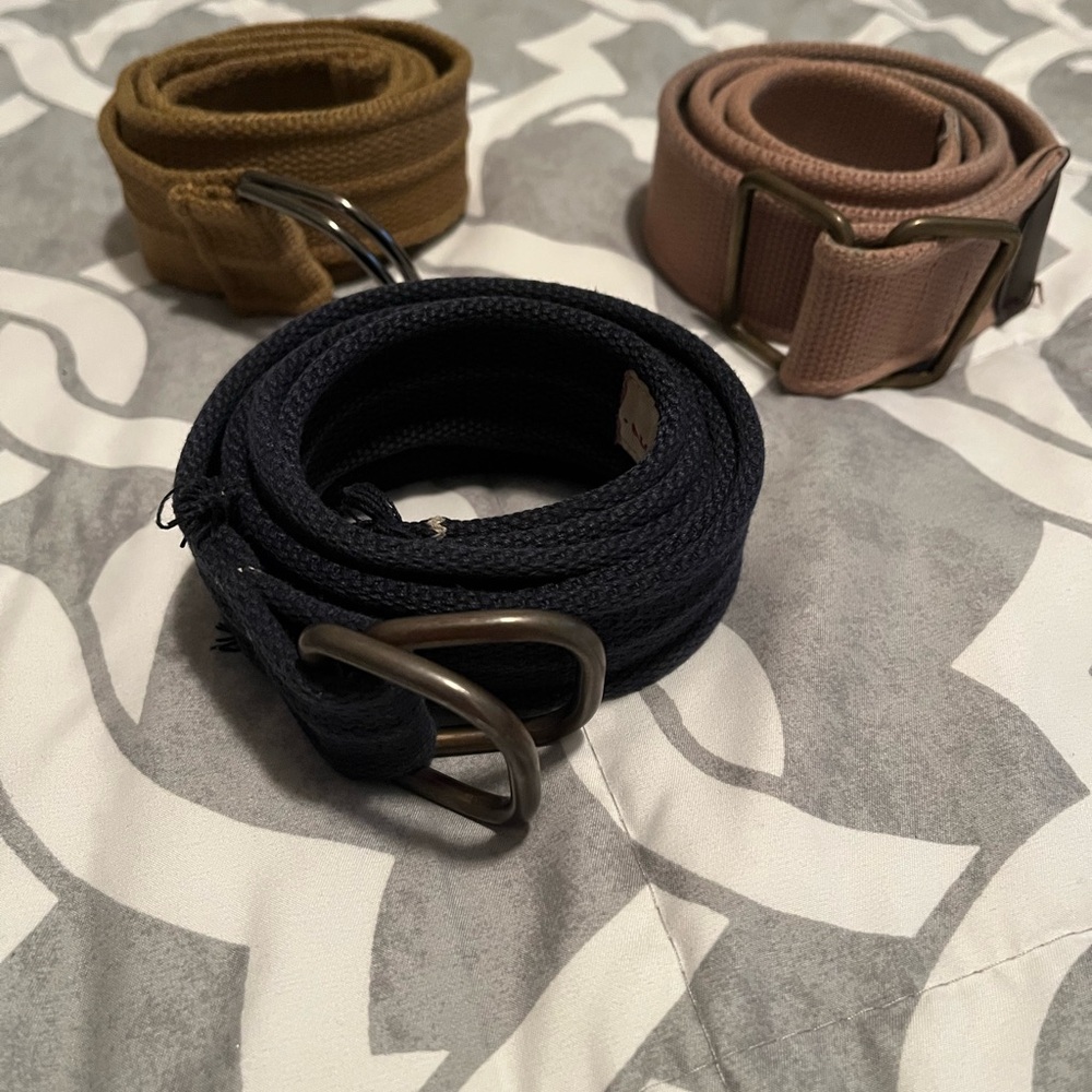 Men's Multi-Color Canvas Belts